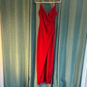 Emerald Sundae Elegant Red Maxi Dress